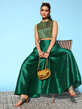 Green & Gold-Toned Printed Co-ords-AHBLPZ-COMBO-626-FF